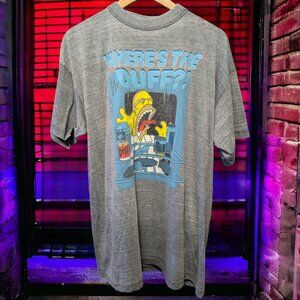 The Simpsons Homer Where's The Duff? Vintage Y2K T-Shirt, X-Large
